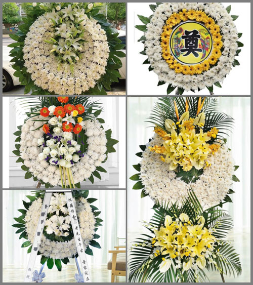 广东东莞市凤岗镇村花圈速递